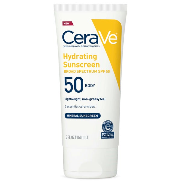 CeraVe 100% Mineral Hydrating Body Sunscreen SPF 50 (5 fl. oz.)