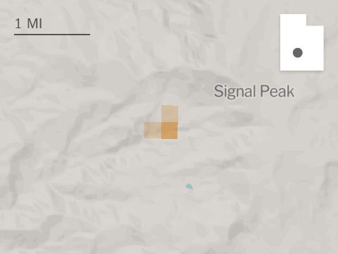 Signal Peak RX fire map as of Tue. 2:21 PM MT.