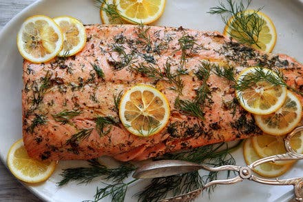 Salmon Roasted in Butter