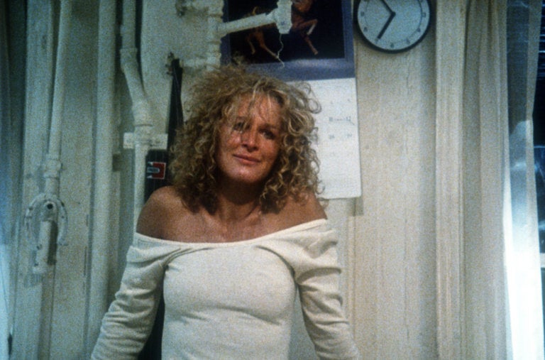 Glenn Close as the stalker Alex in “Fatal Attraction.” The actress said, “I’ve never thought of her as a villain, just in distress.”