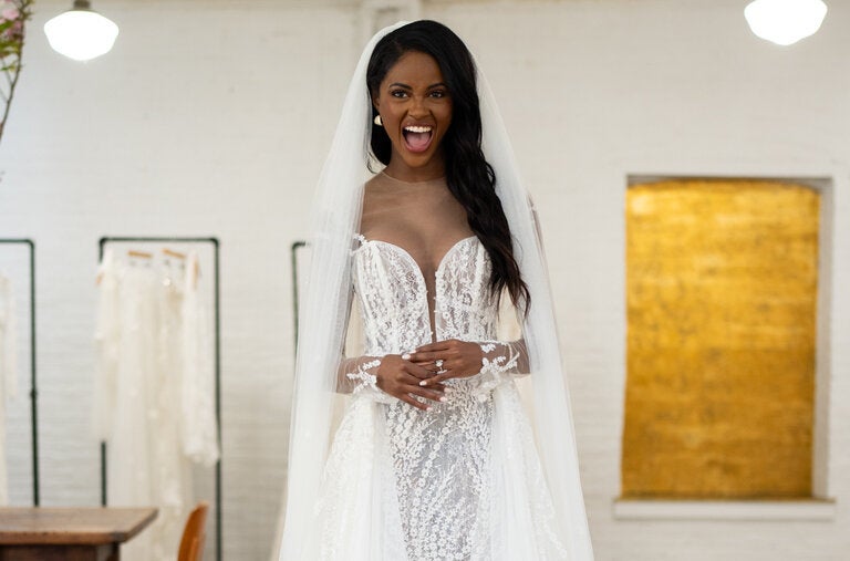 A gown by Francesca Miranda, a Colombian designer, was among those considered by Charity Lawson, the star of “The Bachelorette” season 20, as she made the rounds during the recent New York Bridal Fashion Week.