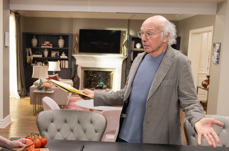 Susie Essman, who has been the show’s true superego, and Larry David in Episode 5 of Season 12.
