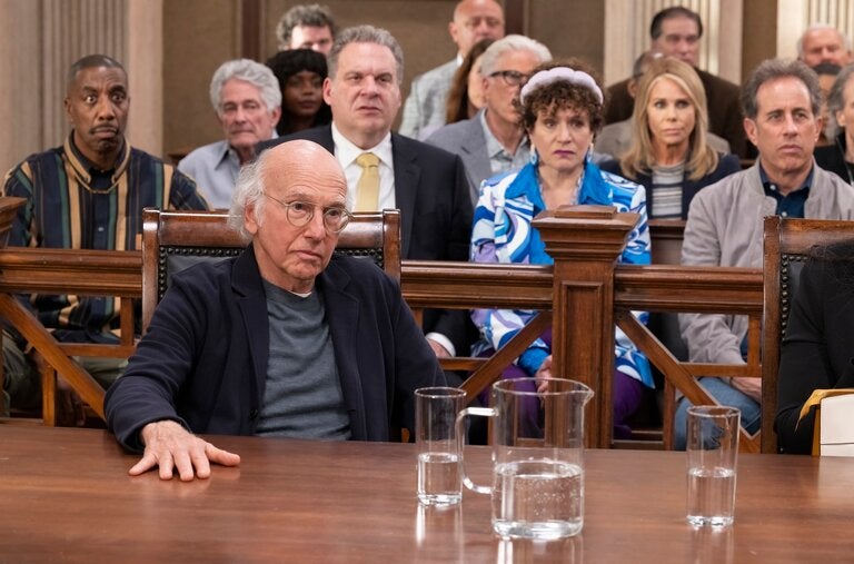 Larry David on trial, in the “Curb Your Enthusiasm” finale.