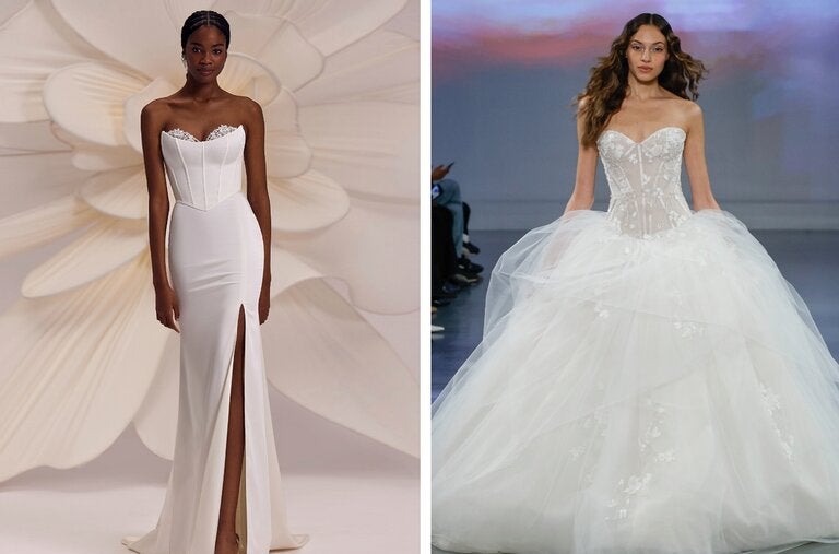 Trompe l'oeil Bra Necklines, Dropped Waists and Ruched Tulle trends