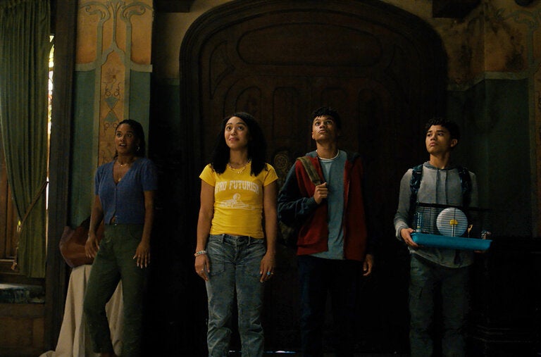 From left, Joy Bryant, Mychala Lee, Lyon Daniels and Noah Cottrell in “The Spiderwick Chronicles,” which was canceled by Disney and moved to the Roku Channel.