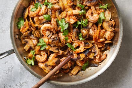 Spicy Shrimp and Mushroom Stir-Fry