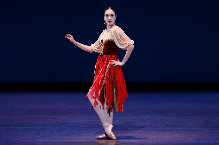 Mira Nadon in George Balanchine’s “Errante,” which was staged by Suzanne Farrell, for whom the ballet was made.