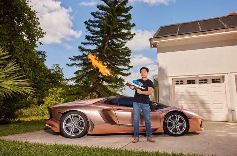 Allen Wong in his primary residence in Celebration, Fla.