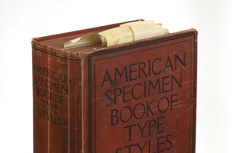 The American Type Founders Company published “American Specimen Book of Type Styles" in 1912.