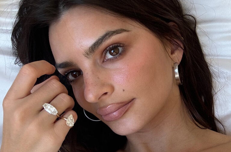 Emily Ratajkowski, who had her engagement ring refashioned into two pieces after her divorce became final in 2023, revealed her “divorce rings” on Instagram last week.