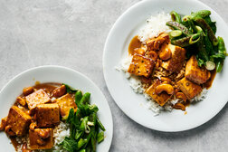 Image for Crispy Tofu With Cashews and Blistered Snap Peas