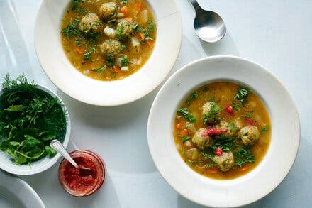 Vegan Matzo Ball Soup