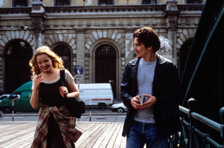 Delpy and Hawke in a scene from the film, which premiered at Sundance 25 years ago.
