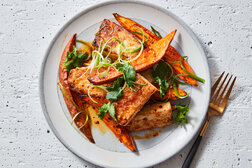 Image for Sheet-Pan Crisp Tofu and Sweet Potatoes