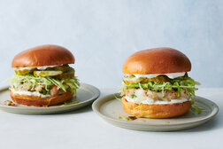 Image for Grilled Seafood Burgers With Old Bay Mayonnaise