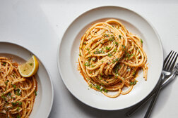 Image for Midnight Pasta With Anchovies, Garlic and Tomato