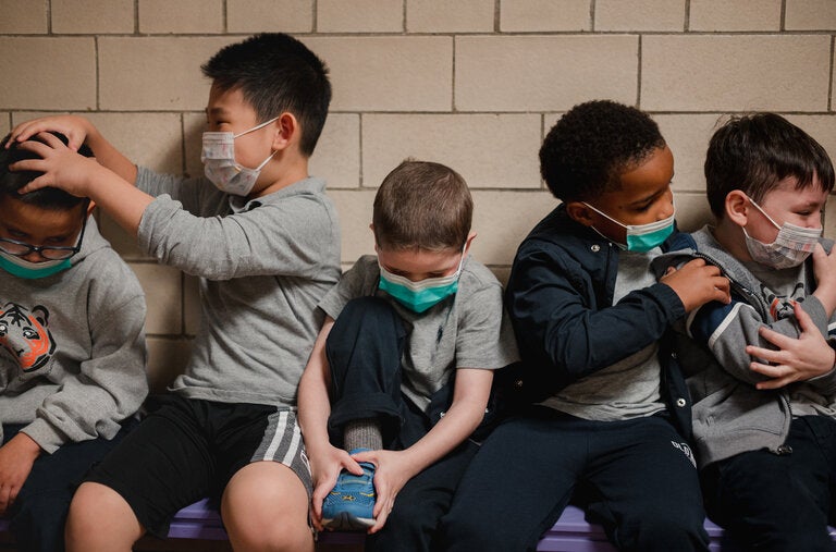 First graders at Vare-Washington Elementary School in Philadelphia.