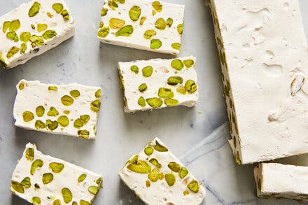 Nougat With Honey and Pistachios