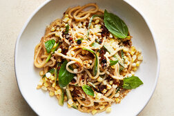 Image for Cold Sesame Noodles With Cucumber, Corn and Basil