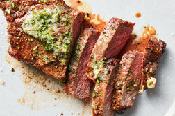 Image for Air-Fryer Steak with Garlic-Herb Butter