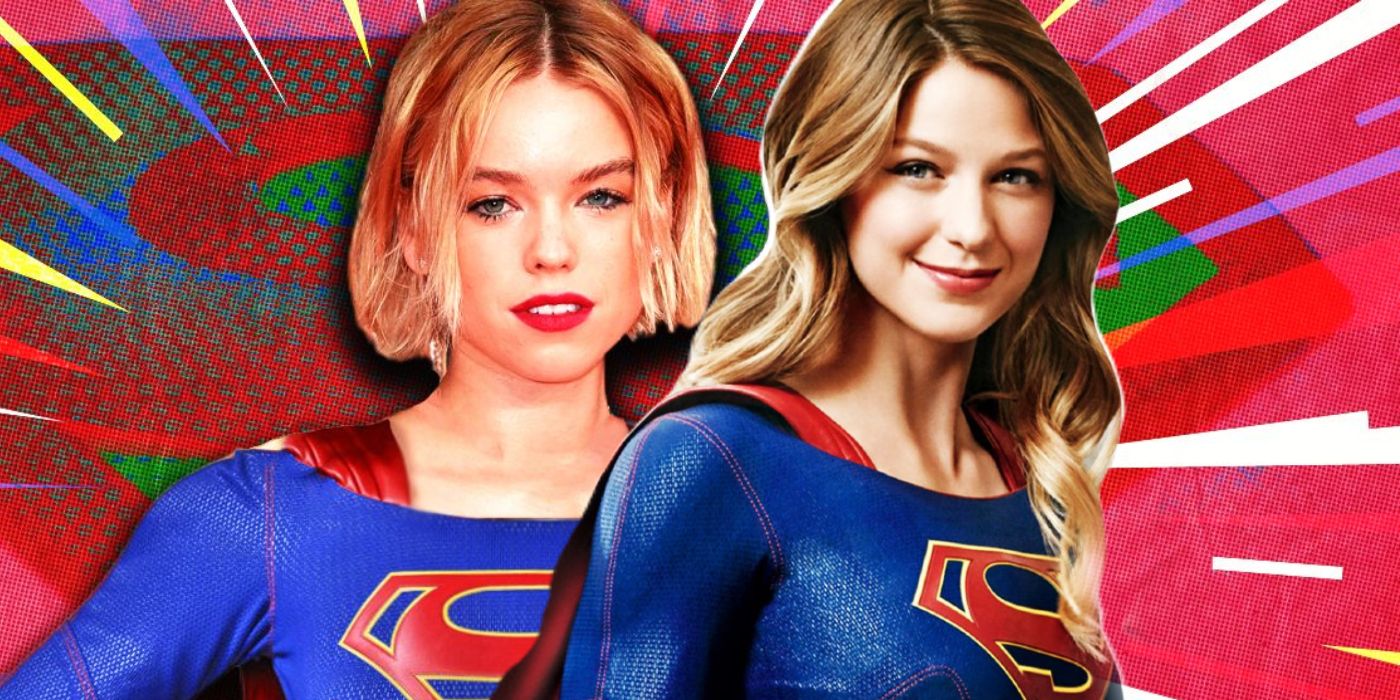 Melissa Benoist on Milly Alcock as Supergirl