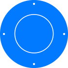 O clickpad é um botão circular grande, localizado na parte superior central do comando.