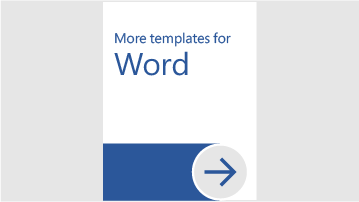 More templates for Word