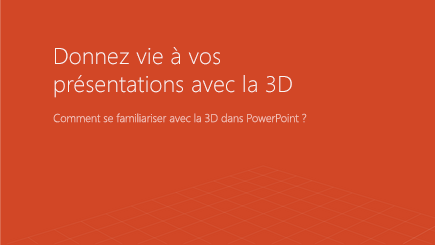 Capture d’écran d’un modèle 3D dans PowerPoint